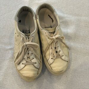 White golden goose sneakers